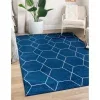 enrejado geometrico en azul