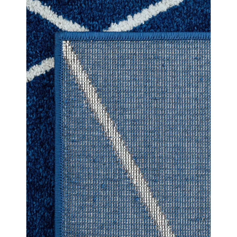 enrejado geometrico en azul