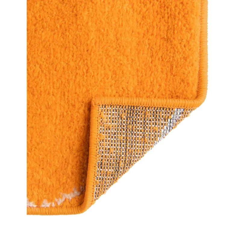enrejado geometrico en naranja