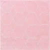 enrejado geometrico en rosa claro