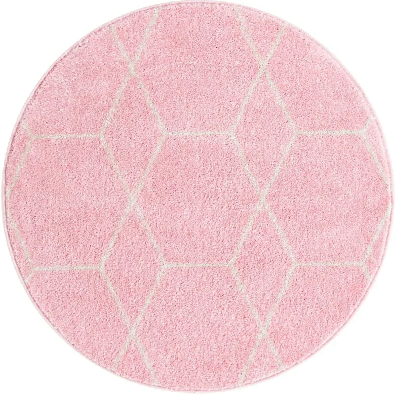 enrejado geometrico en rosa claro