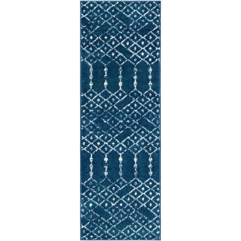 enrejado pacifica geometrico en azul marino