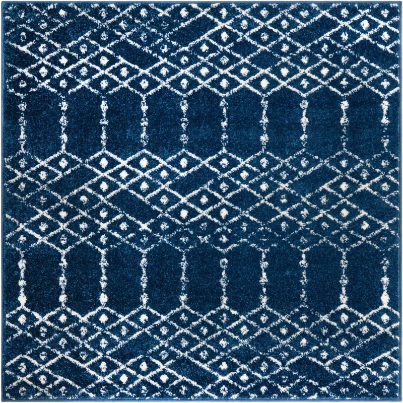 enrejado pacifica geometrico en azul marino