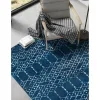 enrejado pacifica geometrico en azul marino