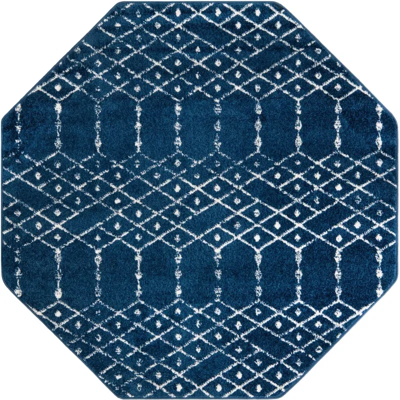 enrejado pacifica geometrico en azul marino