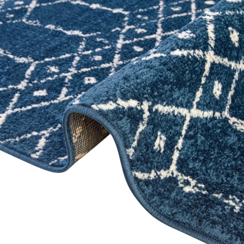 enrejado pacifica geometrico en azul marino