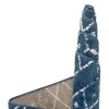 enrejado pacifica geometrico en azul marino