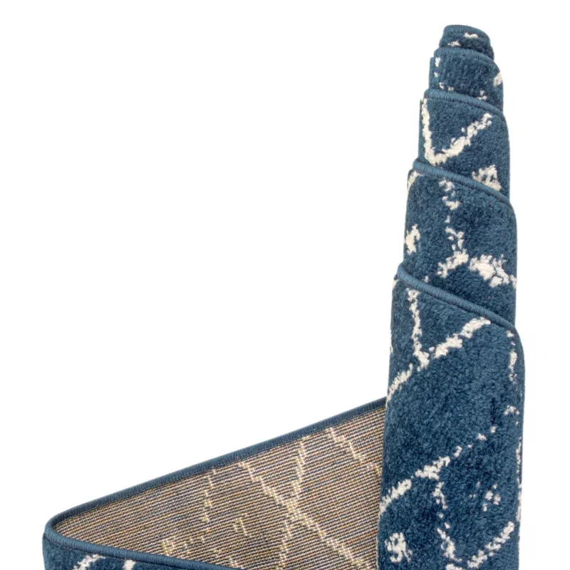 enrejado pacifica geometrico en azul marino