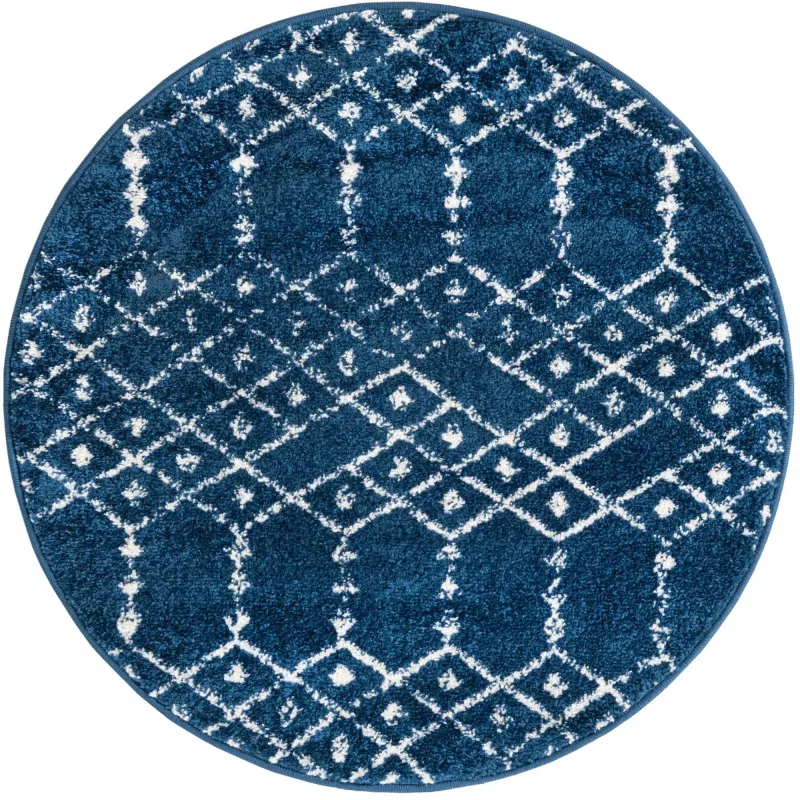 enrejado pacifica geometrico en azul marino
