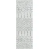 enrejado pacifica geometrico en marfil y aqua