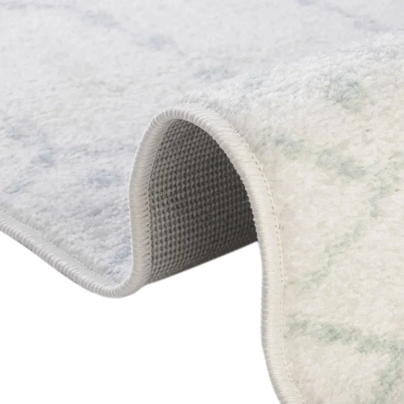 enrejado pacifica geometrico en marfil y aqua