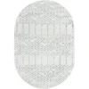 enrejado pacifica geometrico en marfil y aqua