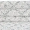 enrejado pacifica geometrico en marfil y aqua