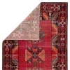 Tapete Estrella Polar Medallón Tribal en Rojo y Negro