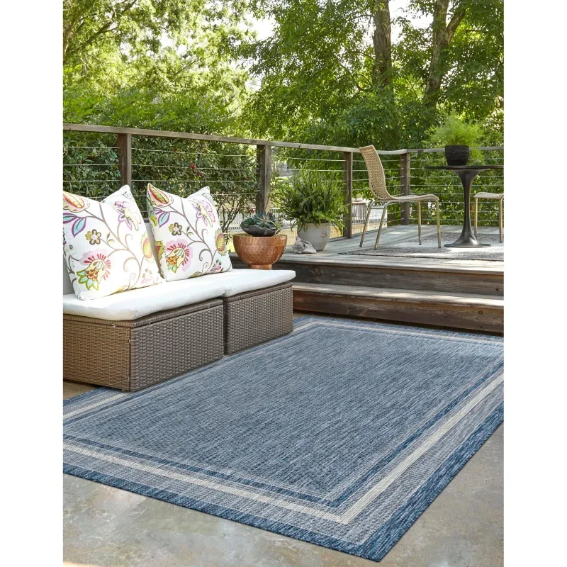 exterior bordes enrejado en azul