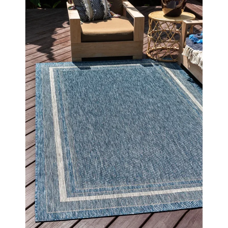 exterior bordes enrejado en azul