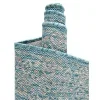 exterior bordes geometrico en aqua