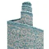 exterior bordes geometrico en aqua