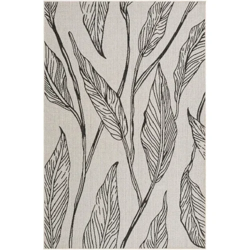 exterior botanico tallos en gris y marfil