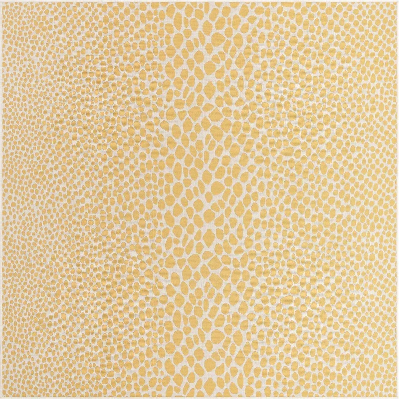 exterior hamptons animal print en amarillo y marfil
