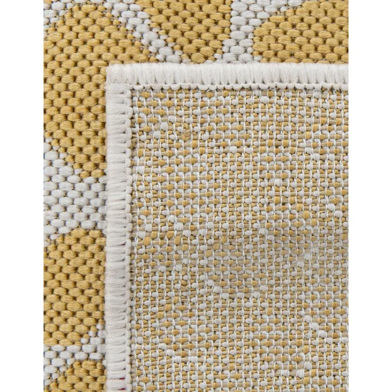 exterior hamptons animal print en amarillo y marfil