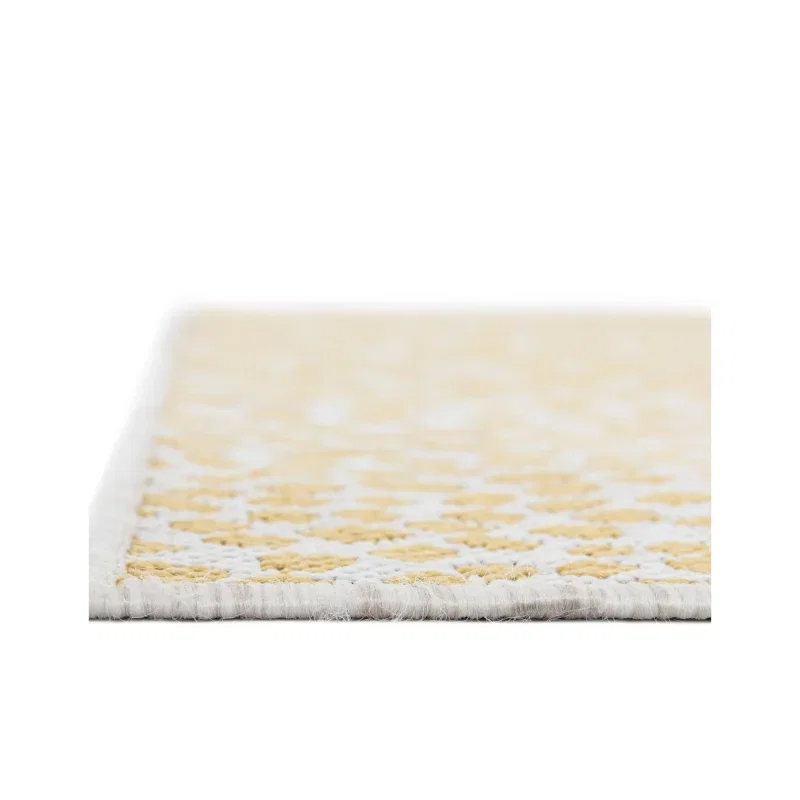exterior hamptons animal print en amarillo y marfil