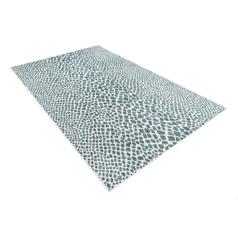 exterior hamptons animal print en verde azulado