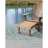 exterior hamptons animal print en verde azulado