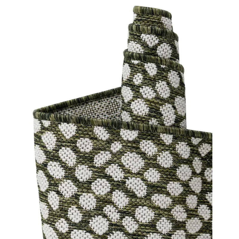 exterior hamptons animal print en verde