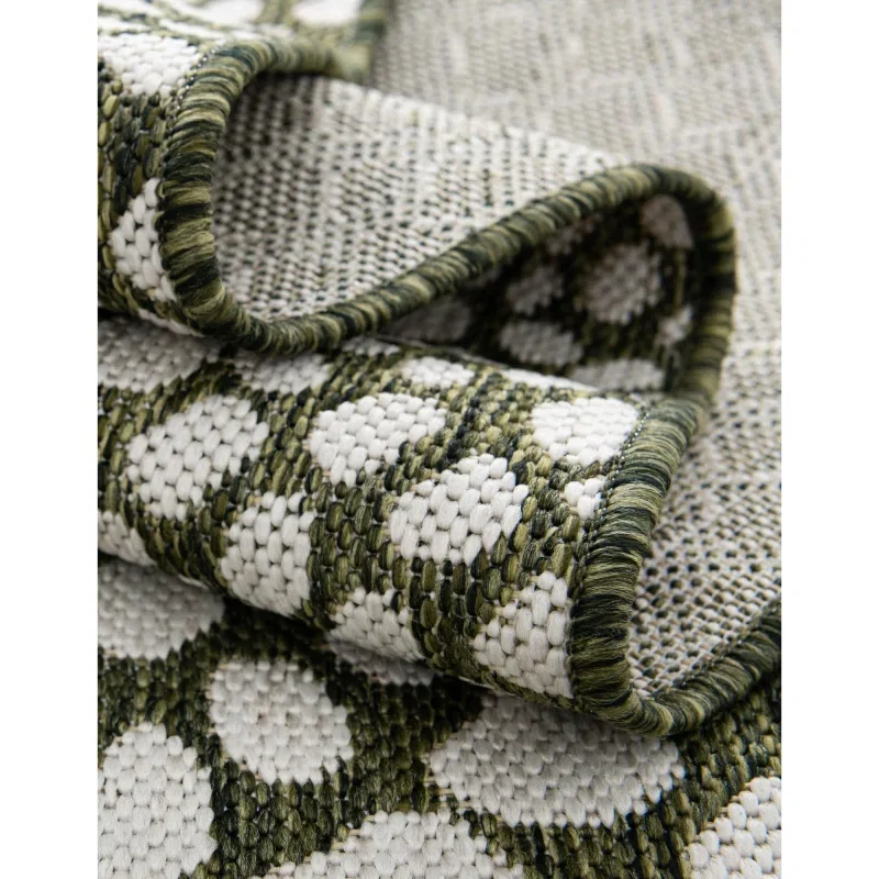 exterior hamptons animal print en verde
