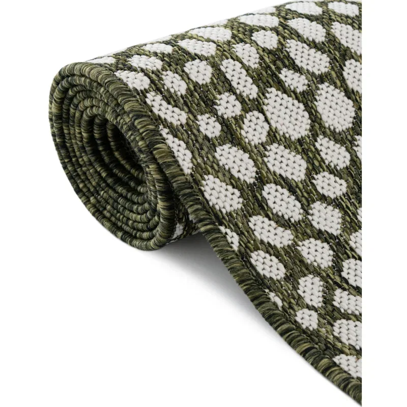 exterior hamptons animal print en verde