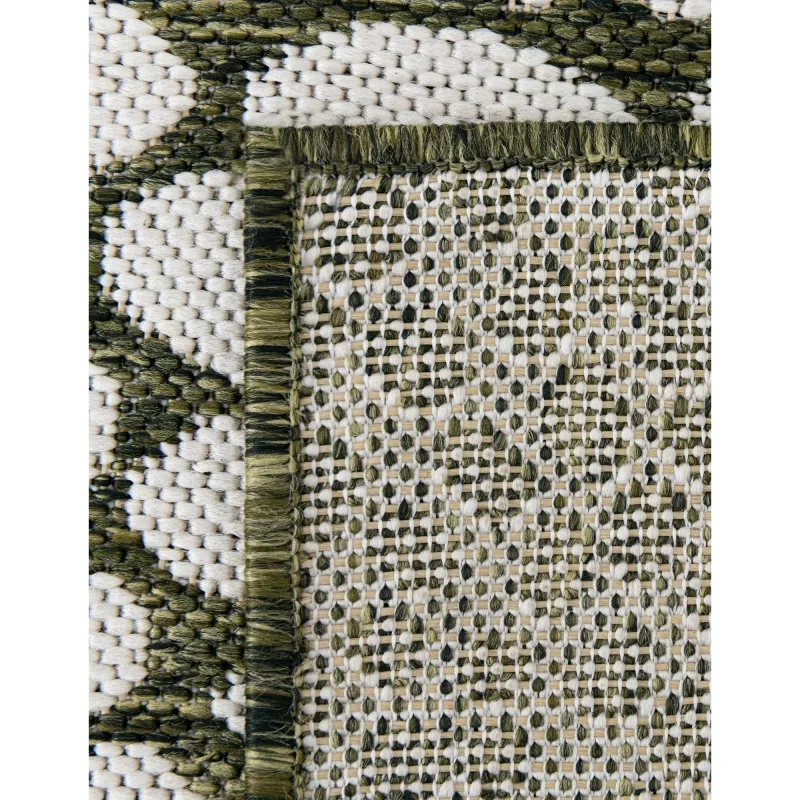 exterior hamptons animal print en verde