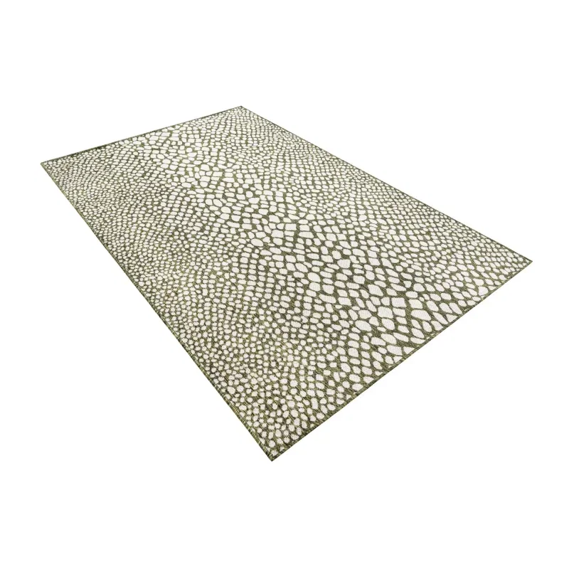 exterior hamptons animal print en verde