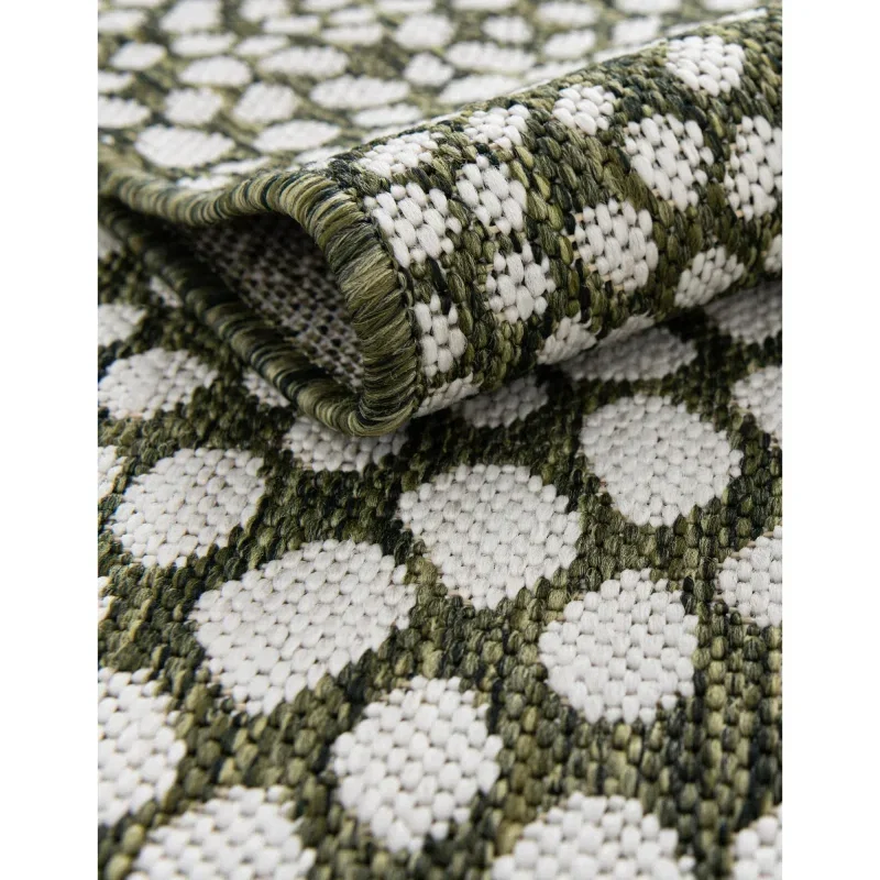 exterior hamptons animal print en verde