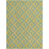 exterior hamptons chevron entrecruzado en amarillo y aqua