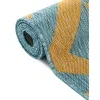 exterior hamptons chevron entrecruzado en amarillo y aqua
