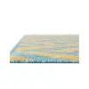 exterior hamptons chevron entrecruzado en amarillo y aqua