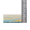 Tapete Exterior Hamptons Chevron Entrecruzado en Amarillo y Aqua