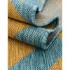 exterior hamptons chevron entrecruzado en amarillo y aqua