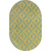 exterior hamptons chevron entrecruzado en amarillo y aqua