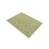 exterior hamptons chevron entrecruzado en amarillo y aqua