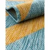 exterior hamptons chevron entrecruzado en amarillo y aqua