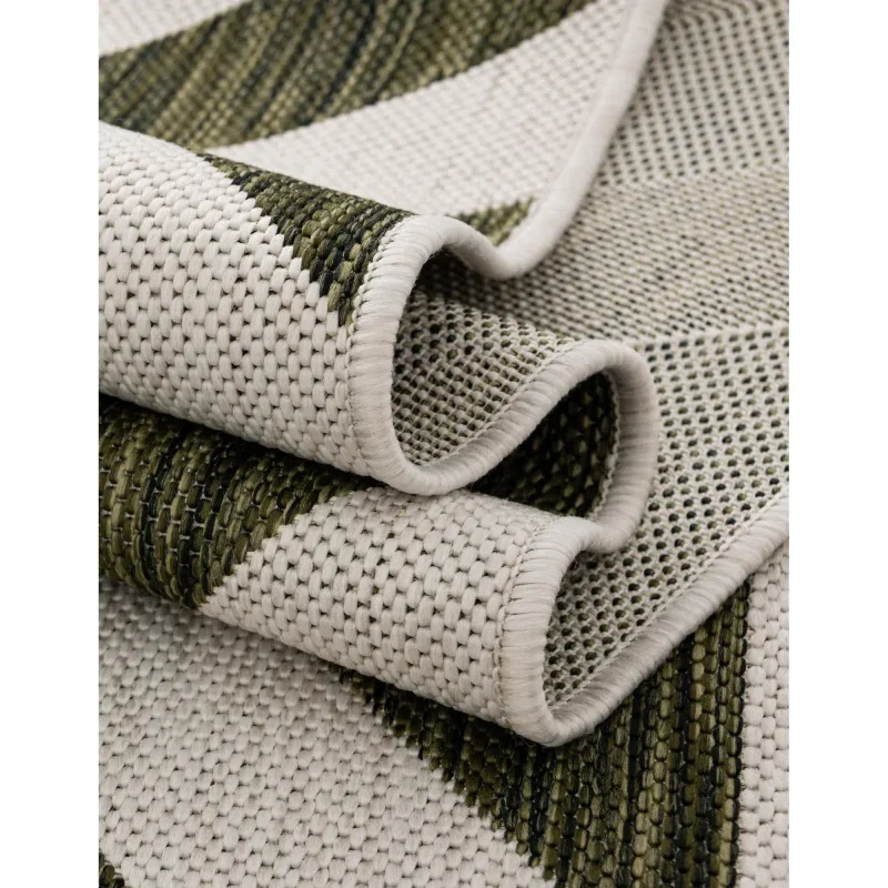 exterior hamptons chevrones geometricos en verde