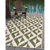 exterior hamptons chevrones geometricos en verde