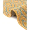 exterior hamptons diamante ikat en amarillo y aqua