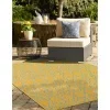 exterior hamptons diamante ikat en amarillo y aqua