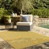 exterior hamptons diamante ikat en amarillo y aqua