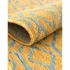 exterior hamptons diamante ikat en amarillo y aqua