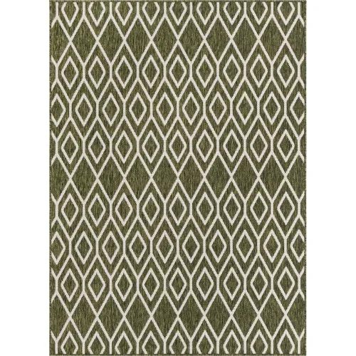 exterior hamptons diamantes geometricos en verde