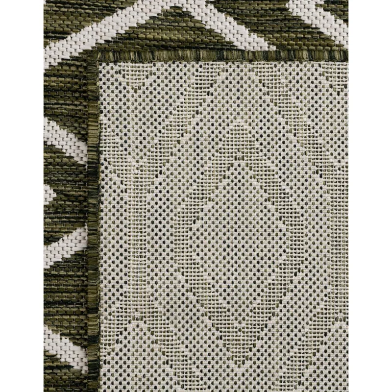 exterior hamptons diamantes geometricos en verde